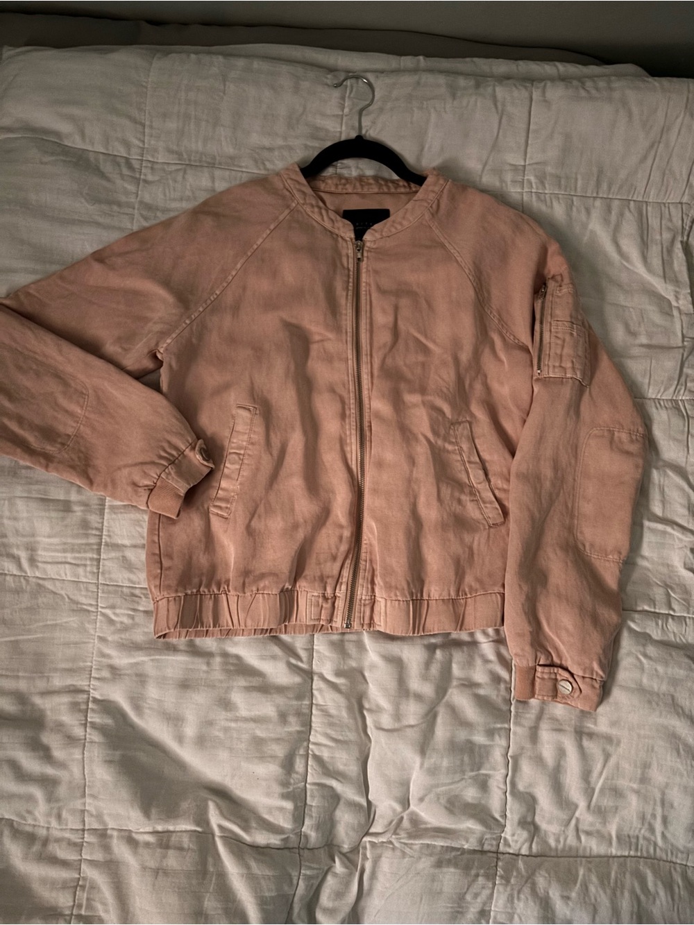 Sanctuary Blush Pink Bomber Jacket